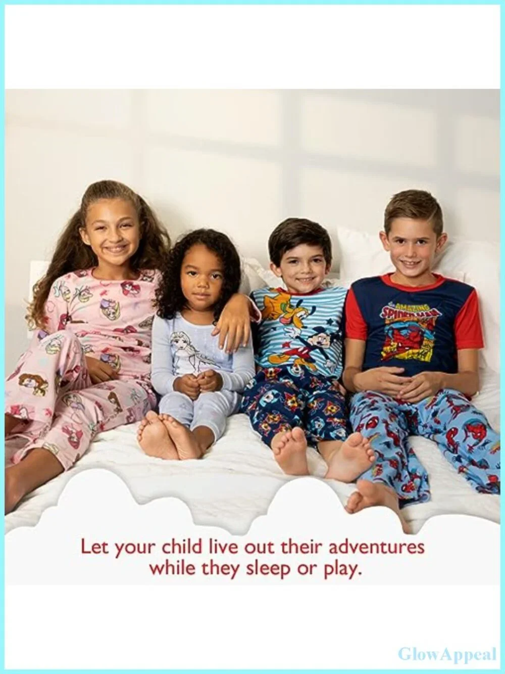 Boys 2-Piece Snug-Fit Cotton Matching Holiday Pajama Set Soft Cute Kids